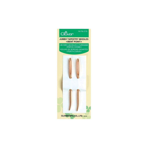 Clover Gold Tapestry Bent Tip Needles Jumbo 2 pack