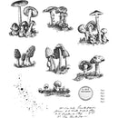 Tim Holtz - Cling Stamps 7 inchX8.5 inch - Tiny Toadstools