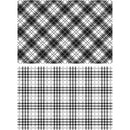 Tim Holtz - Cling Stamps 7 inchX8.5 inch - Perfect Plaid