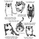 Tim Holtz Cling Stamps 7in x 8.5in - Snarky Cat*