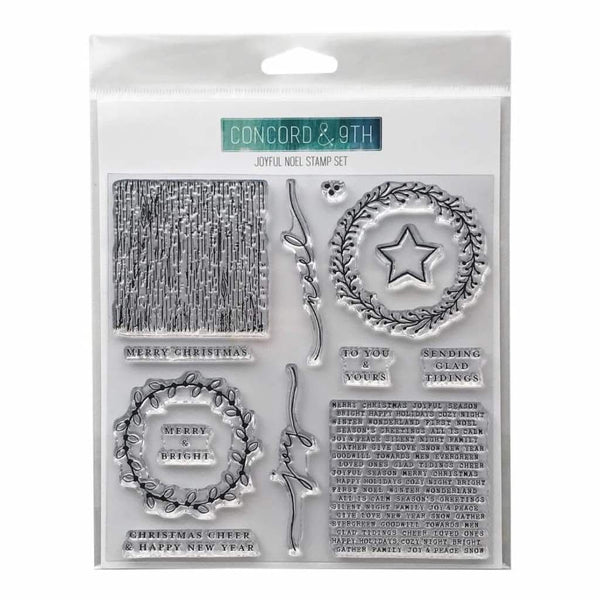 Concord & 9th Clear Stamps 6inch X6inch Joyful Noel*
