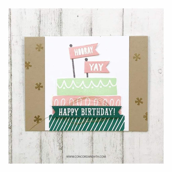 Concord & 9th Clear Stamps 6inch X6inch Top It Off*