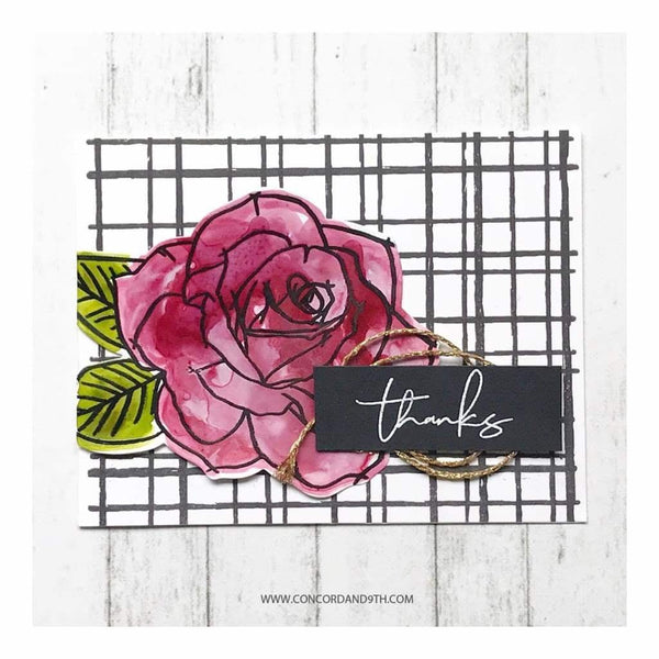 Concord & 9th Dies Painted Rose*