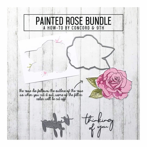Concord & 9th Dies Painted Rose*