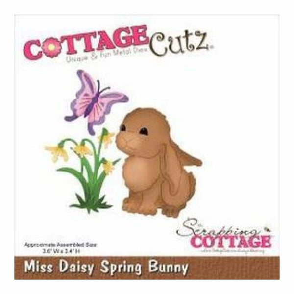 Cottagecutz Die Miss Daisy Spring Bunny 3.6In.X3.4In.