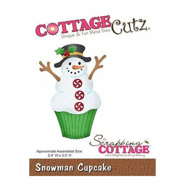 Cottagecutz Die Snowman Cupcake 2.4Inch X3.5Inch