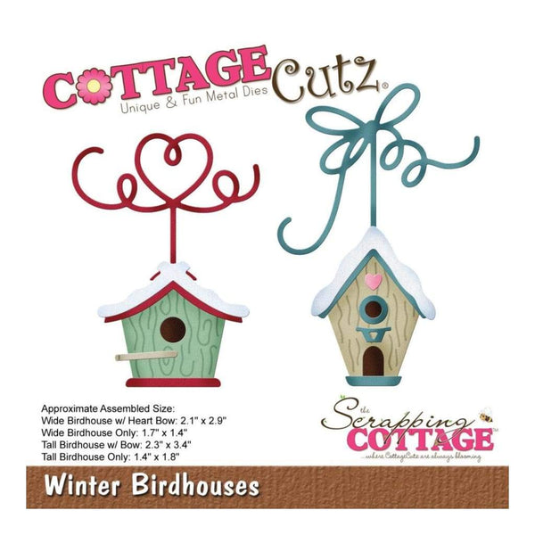CottageCutz Die - Winter Birdhouses 1.4inch To 3.4inch