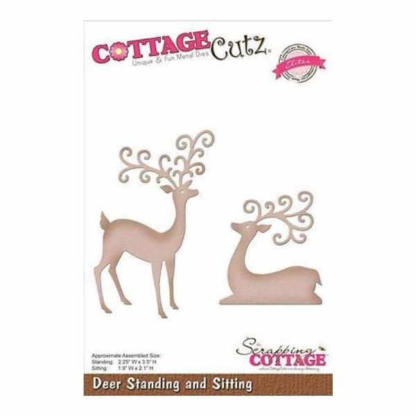 Cottagecutz Elites Die Deer Sitting & Standing 1.9Inch  To 3.5Inch