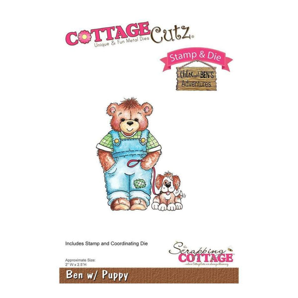 CottageCutz Stamp & Die Set Ben With Puppy