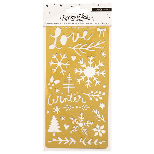 Crate Paper Snowflake Collection - Copper Metal Stencil*