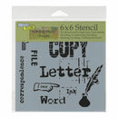 Crafters Workshop Template 6inch X6inch Correspondence