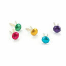 Creative Impressions - Mini Painted Metal Paper Fasteners 3Mm 100 Pack  Round - Metallic