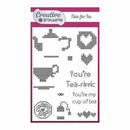 Creative Stamps A6 Stamp Set Time For Tea Set of 13 - Cross Stitch Collection