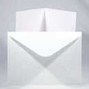 White envelope on a light gray background