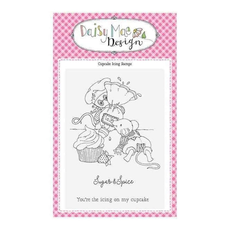 Daisy Mae Designs A6 Stamp Set - Cupcake Icing - Set of 3 Stamps