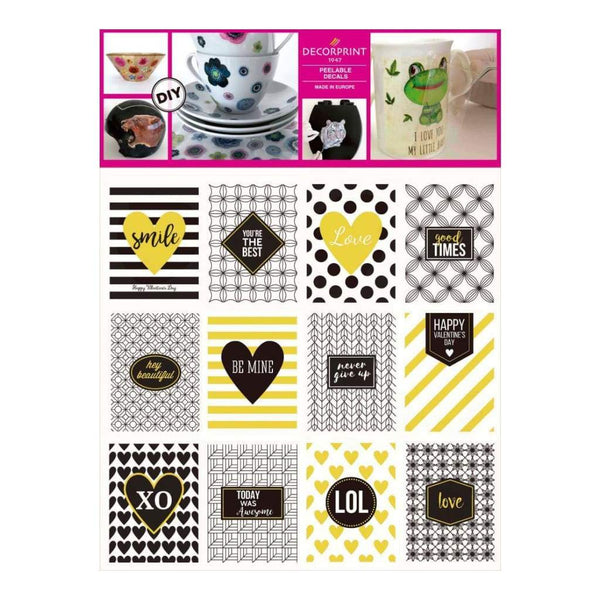 Decorprint Peelable Decals 7.75 inch X7.75 inch Luxury Note