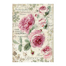 Stamperia Rice Paper Sheet A4 - Botanic English Roses