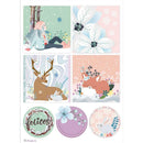 Stamperia Rice Paper Sheet A4 - Squares By Johanna Rivero