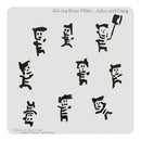 Donna Downey Artist Gang Stencils 8 inch X8 inch - Julius And Gang