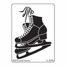 Dreamweaver Metal Stencil 4 Inch X6.875 Inch - Ice Skates