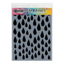 Dyan Reaveley's Dylusions Stencils 9 inch X12 inch - Raindrops
