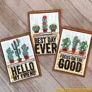 Tim Holtz Cling Stamps 7"X 8.5" - Mod Cactus*