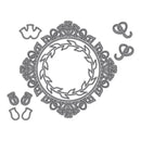 Elizabeth Craft Metal Die A Way With Words-Rose Wreath & Elements - Elizabeth Craft Designs