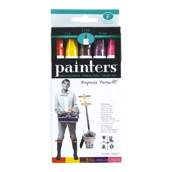 Elmers Painters Opaque Paint Markers 5 pack - Sierra Sunset - Fine Point