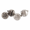 Eyelet Outlet Shape Brads 12 pack Screws