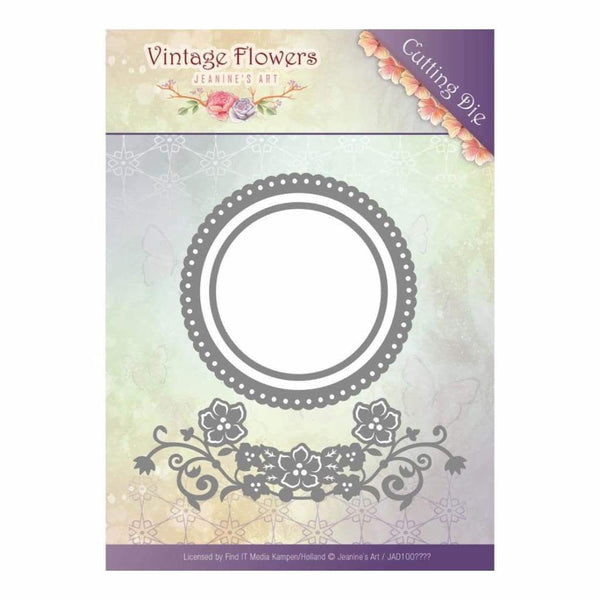 Find It Trading Jeanines Art Vintage Flowers Die Flowers & Circles