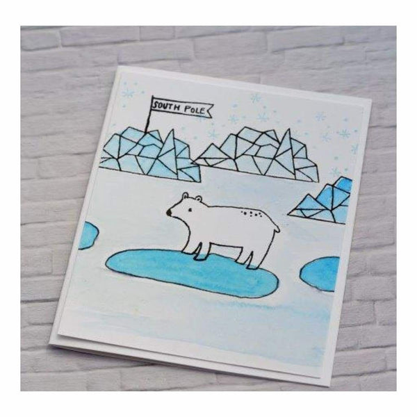 Flora & Fauna Clear Stamps 4 inch X6 inch Artic Starry Night*