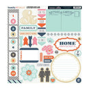 Teresa Collins Designs - Family Stories Collection - 12 x 12 Die Cut Chipboard Stickers