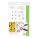 Gina K Designs StampnFoil Foil-Mates Detail Sheets 10 pack Graphic Sunflowers