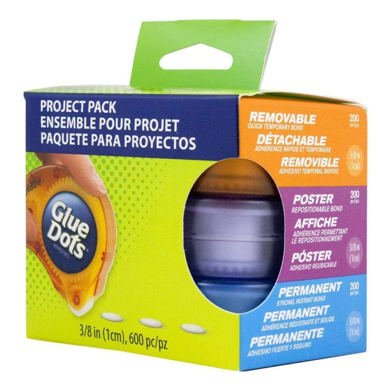 Glue Dots Dot n Go Project Pack Glue Runners 3 pack Removable, Poster & Permanent