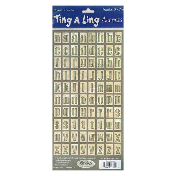 Ting A Ling Accents - Precision Die Cuts - Green Stencils*