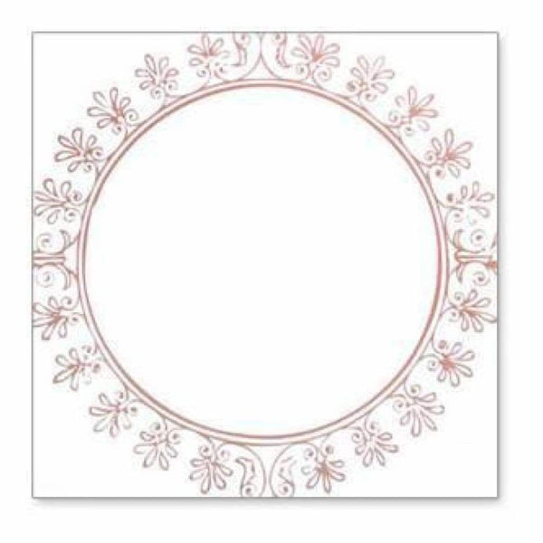 Hambly Screen Prints - Big Vintage Circle Overlay - Metallic Copper (Pack Of 5)