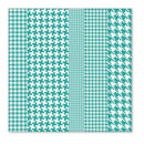 Hambly Screen Prints - Houndstooth Overlay - Teal Blue (Pack Of 5)