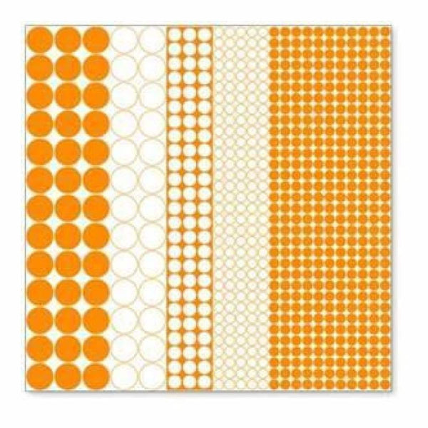 Hambly Screen Prints - Mod Circles Overlay - Orange (Pack Of 5)