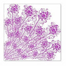 Hambly Screen Prints - Peacock Feathers Overlay - Magenta (Pack Of 5)