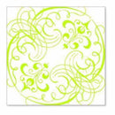 Hambly Screen Prints - Swashes & Swirls Overlay - Lime Green (Pack Of 5)