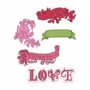 Heartfelt Creations Cut & Emboss Dies - Heartfelt Love-Banners Of Love*