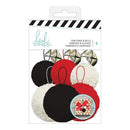 Heidi Swapp Gift Wrapping Embellishments Kit Pop Poms & Bells 9 Pieces