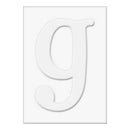 Hero Arts - Letters For  Stamping G - 3 Die-Cut Letter Cards (3 Pop-Outs- 3 Fram