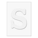 Hero Arts - Letters For  Stamping S - 3 Die-Cut Letter Cards (3 Pop-Outs- 3 Fram