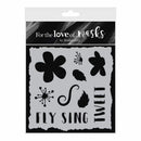 Hunkydory For The Love Of Masks 5.5 inch X5.5 inch - Birds In Blossom