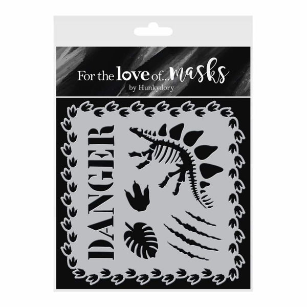 Hunkydory For The Love Of Masks 5.5 inch X5.5 inch - Dino Friends