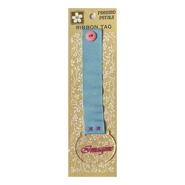 Pressed Petals Ribbon Tag - Imagine*