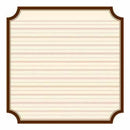 Jenni Bowlin - Classic Brown - Kindergarten Die Cut Label 12X12 Paper