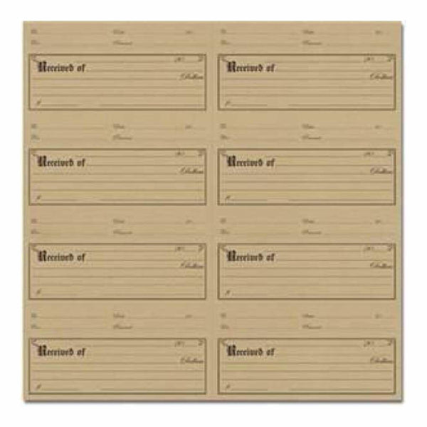 Jenni Bowlin - Kraft Die-Cut & Perforated Paper - Receipt
