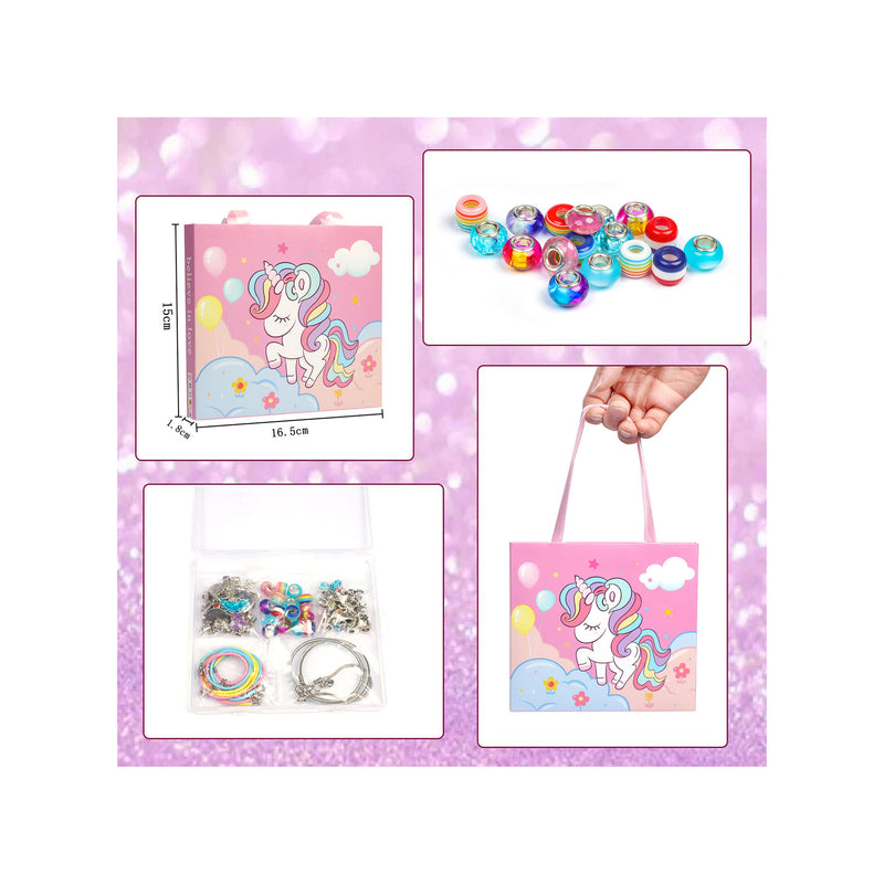 Poppy Crafts Jewellery Making Kit  - Pink Unicorn